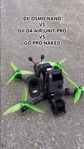 Test FPV DJI Osmo NANO vs DJI O4 PRO vs GOPRO NAKED #tendance #astucetech #djiosmonano #djio4pro