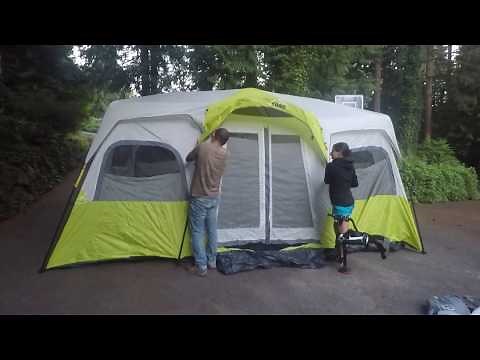 Setting up CORE 12 Person Instant Cabin Tent
