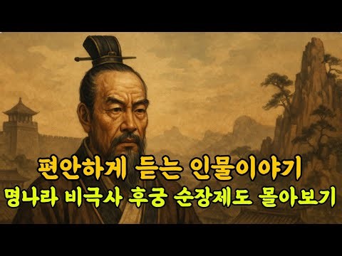편안하게 듣는 인물이야기 명나라 비극사 후궁 순장제도 몰아보기