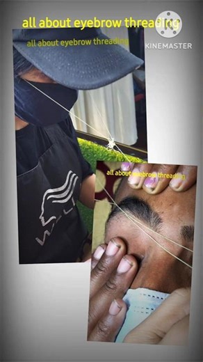 Eyebrow Threading With Mask | Safety + Perfect Shape Trick