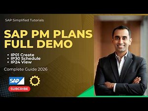 SAP PM Maintenance Plan with End Date: IP01 IP30 IP24 Full Demo Tutorial 2026