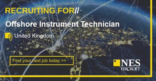New role! Offshore Instrument Technician - #UnitedKingdom. NES Fircroft is currently seeking experienced Offshore Instrument Technicians for immediate mobilisation with a leading Oil & Gas Operator. This is an excellent opportunity to join a high-profile project, working within a dynamic offshore environment. To apply, please click the link #oil #gas https://tinyurl.com/29eah96u | NES Fircroft | Facebook