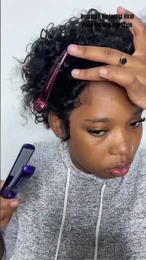 How to style your pixie cut wig. | Human Hair Wig Hairstyles #shortwig #pixiehaircut #howtostyle