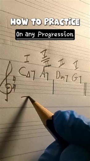 How to Practice on Any Chord Progression If you want to really understand your chord progressions, try this 4-step method 1. Sing/Play the Roots – lock in with the harmony. 2. Sing/Play the Arpeggios – outline the chord tones. 3. Try different arpeggio patterns – get creative! 4. Sing/Play the Scales for each chord – connect melody and harmony. Do this daily and you’ll start hearing and feeling your progressions like never before #sirguitar #sirsguitar #guitarlesson #guitartheory #guitarpractice