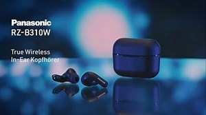 Panasonic RZ-B310WDE-K Kabellose Ohrhörer mit Hybrid Noise Cancelling, Bluetooth In-Ear Kopfhörer mit Mikrofon, 16 Stunden Wiedergabe, IPX4, Touch-Bedienung, Schwarz