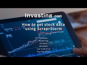 How to scrape stock data from investing.com using ScrapeStorm