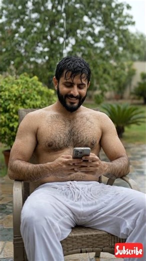 Pakistani hairy man in beautiful weather 😍 handsome man in the world