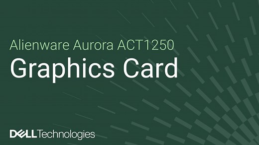 How to replace the single-graphics card on Alienware Aurora ACT1250 | Dell US