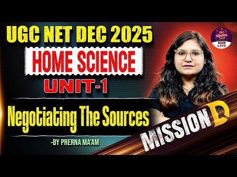 UGC NET Home Science | UGC NET Home Science Mock Test #4 By Dr. Prerna Mam