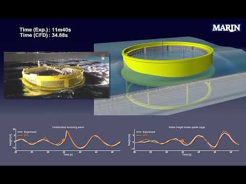 MARIN - CFD analysis and model tests of fish cage