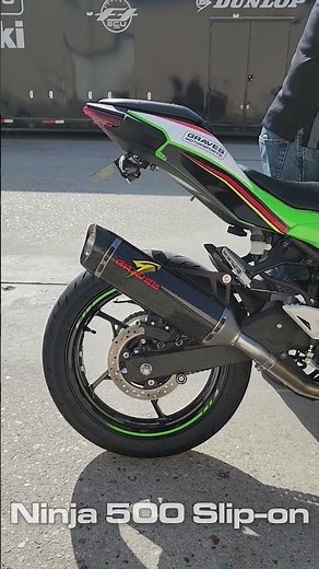Ninja 500 Slip-on Exhaust Sound Clip - Graves Motorsports