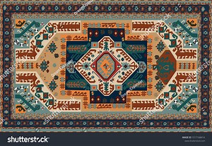 Persian Carpet Original Design Tribal Vector Stock Vector (Royalty Free) 1517168414 | Shutterstock