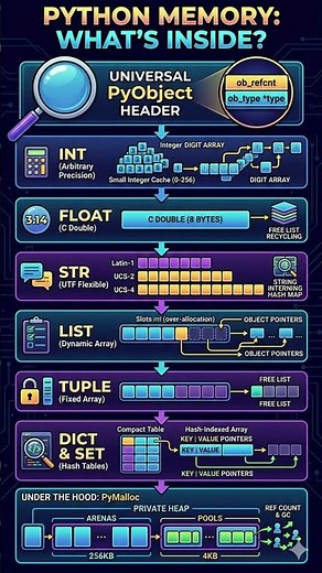 Python - memory allocation #python #pythonprogramming #pythontutorial #pythonforbeginners