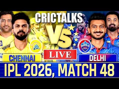 🔴 CSK vs DC, IPL 2026, Cricket Live Match Today, Live Cricket Score Commentary - 10 Over