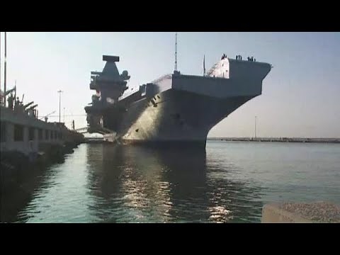 Royal Navy aircraft carrier in Norfolk