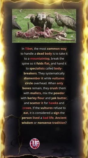 Ancient Tibetan Tradition Turns The Human Body Into Bird Feed