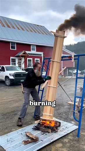Why Do They Burn Wood Before Building?