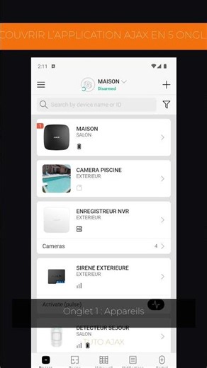 Ajax #Shorts : Découvrir l'application Ajax en 5 onglets