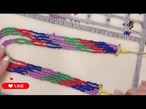 How to make Seed Beads Multilayer Necklace l Beautiful for everyday use | Modern and traditional )