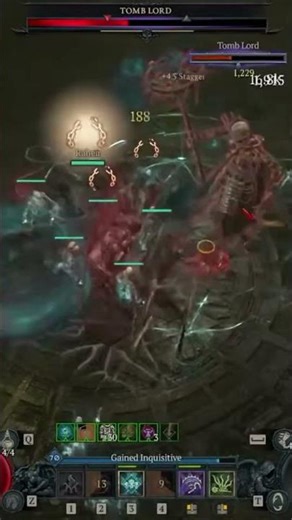 Diablo 4 - Necromancer - Tomb Lord boss fight at Ancient Reservoir