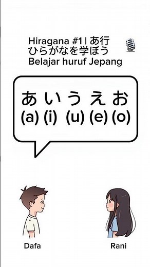 Hiragana | あ行 (あ・い・う・え・お) | Belajar huruf Jepang | Learn Japanese #shorts