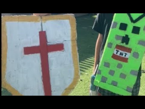 Making shields￼ out of cardboard wait till the end for the testing part!