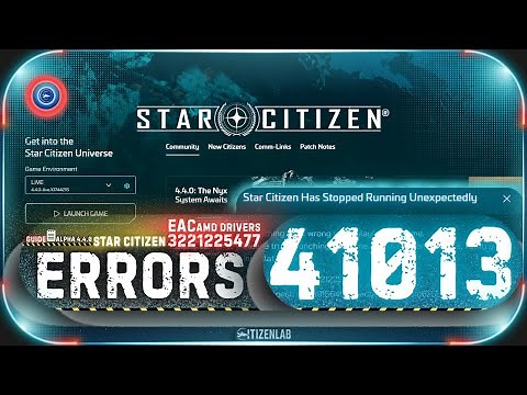 Star Citizen Error 3221225477 AMD Driver Problems & 41013 Login Queue issues 🔄 #StarCitizenUpdate
