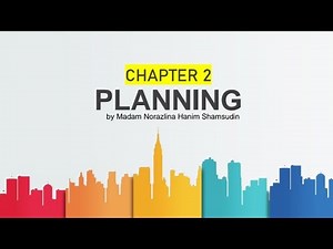 Management l Chapter 2 : Planning