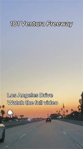 The 101 During Golden Hour is Insane #losangeles #aesthetic #driving