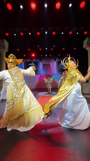 A Special Disney Hercules curtain call with the origins Disney Hercules and Megara aboard the Disney Destiny! | Daps Magic