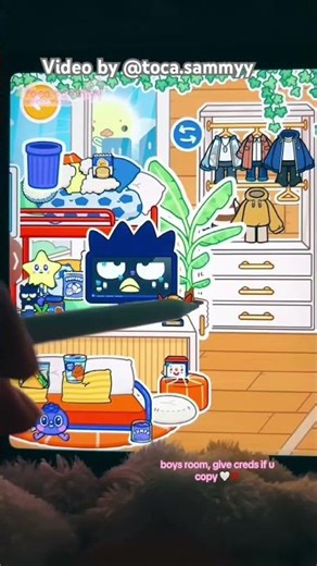 BOYS ROOM IDEA YOU CAN COPY FOR FREE 💙 not only boys but if you like blue 🩵 video by @toca.sammyy