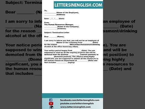 Termination Letter to Employee