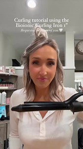 Curling iron tutorial requested by many of you! 1” Bioionic Curling Iron 🖤 #fblifestyle #bioionic #curlingiron #hairtutorialvideo #blondehairgoals #hairextensions #hairbyjess #behindthechair #828isgreat | Hair by Jess