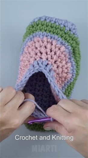 How to make crochet socks tutorial for beginners #crochet #knitting #grannysquare #socks ￼#trend