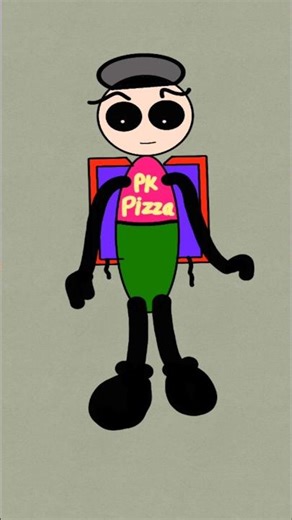 Pizza man surprised ! 😂 #animation