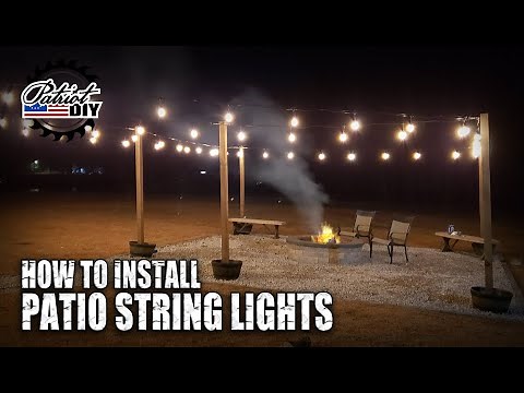 How To Install Patio String Lights The Right Way!