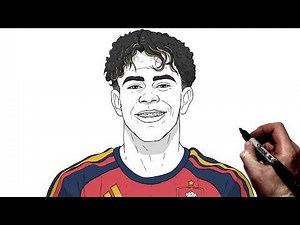How To Draw Lamine Yamal | Step By Step | World Cup '26