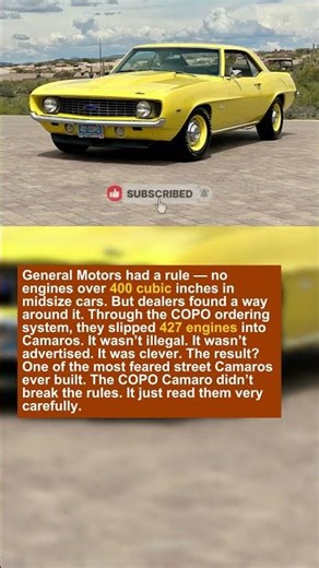 This Camaro Was a Corporate Loophole