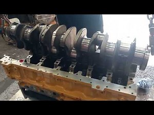C7 caterpillar crank installation