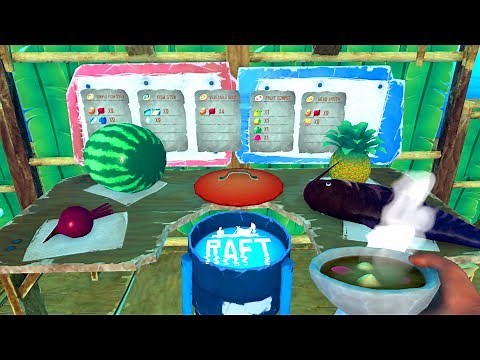 AMAZING *NEW* Cooking Pot - Cooking EPIC Meals! - New Raft Update - Raft Gameplay