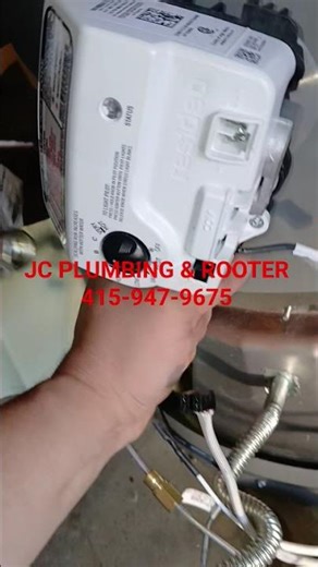 Rheem replacement of gas control valve.