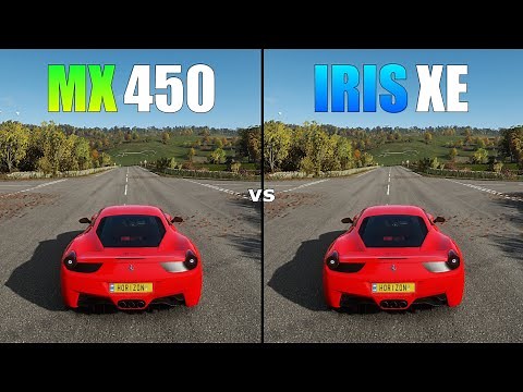MX450 vs Intel Iris Xe Graphics Gaming Test ! 2021