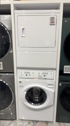 Speed Queen stackable washer and dryer white