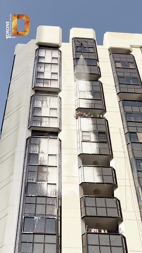 Abu Dhabi Facade and Window Cleaning Using Drone Technology
