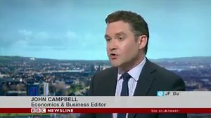 Northern Ireland's employment rate has risen to a new record high. It's a measurement of the percentage of working-age adults who are in employment and is an important economic indicator. Our Economics and Business Editor, John Campbell, gave this analysis on our lunchtime programme. | BBC Newsline
