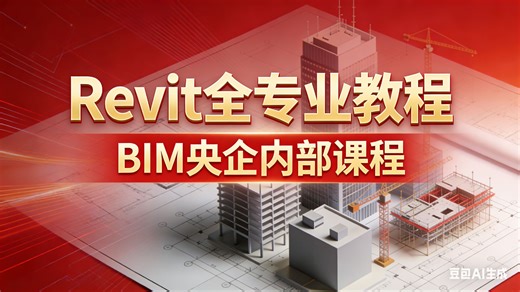 【Revit全专业教程】Revit保姆级教程 Revit零基础入门到精通 BIM央企内部培训教程 建筑信息可视化 多专业协同出图 建筑结构Revit mep机电