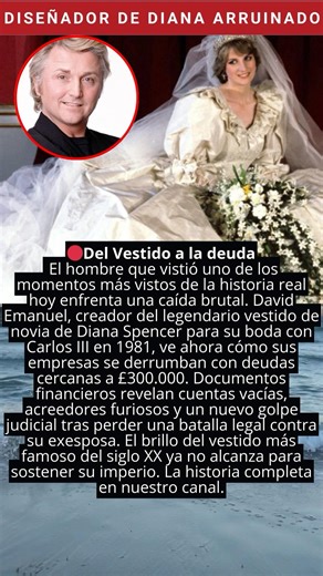 Del vestido a la deuda #dianaspencer #ladydi