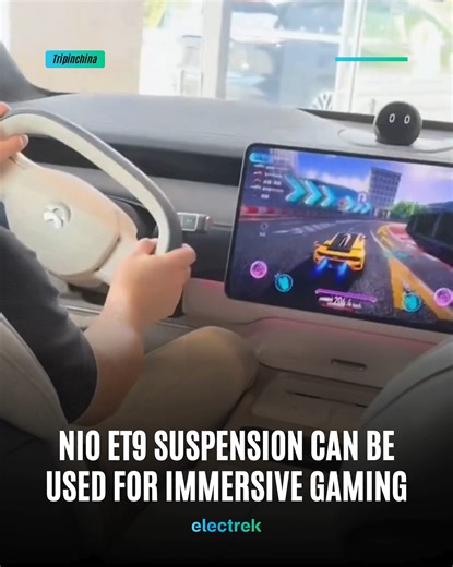 NIO ET9 suspension system can be used for feedback while gaming (#nio #electricvehicle #sedan) | Electrek.co