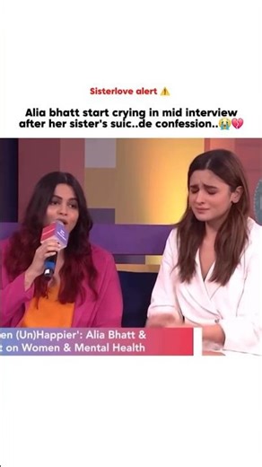 Alia start crying after her sister's confession..💔👀😭 #bollywood #viral #aliabhatt #sister #love