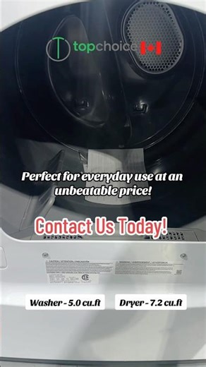 This Samsung front load washer & dryer does more than just clean! #brampton #guelph #samsung #viral